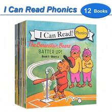 Lachilly Libros de fonética en inglés para niños, libros de cuentos con imágenes, libros de bolsillo, cuentos para antes de dormir - Oso Berenstain BO115 - Ver 2