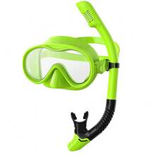 Adult Full Face Snorkel Mask Set With Dry Tube, Tempered Glass Diving Mask, Silicone Seal Waterproof Swim Gear For Island Swimming - Multicolor - View 10