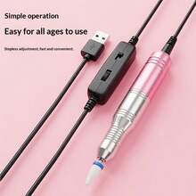 USB Electric Nail Polisher, Portable Nail Polisher Set, Nail And Foot Care Tool Set, Suitable For Polishing And Grinding, Electric Nail File, Home Nail Polishing Set, Gift Choice, Holiday Gift - Multicolor - View 8