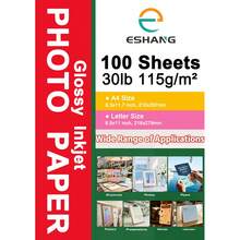 Glossy Inkjet Photo Paper, 100 Sheets Brochure Paper, 30lb/115gsm Photo Paper For Inkjet Printer With Dye Ink For Custom Chip Bag Party Favors - 100 Sheets - View 1