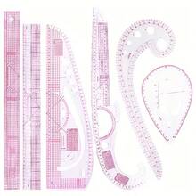 6pcs Pattern Grading Ruler Set Curve Cutting Tailoring Sewing - Variants - View 7