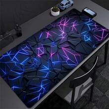 1pc Creative Fashion Geometric Design Extended Gaming Mouse Pad, Large Gaming Mouse Waterproof With Rubber Base, Non Slip Desktop Pad, Suitable For Home And Office, Abstract Painting - View 6