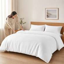 POLIGONO Duvet Covers Sets - White - View 3