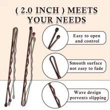 200pcs Hair Bun Tools, Random Hair Clips, Flat Clips, Wavy Hair Clips, Bulk, Random Style Packaging - Multicolor - View 4