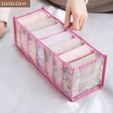 1/2/3PCS Home Wardrobe Underwear, Socks Drawer Organizer Storage Bags - Pink - View 13