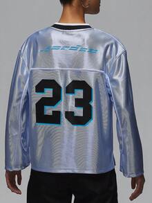 Nike Authentic JORDAN Women's Printed Fashion Basketball Sports Long Sleeve HF9460-407 - HF9460-407 - View 2