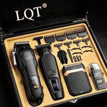 LQT Home Hair Cutting Tools(1/2/4pcs), Mini Hair Clipper Foil Shaver Nose Ear Trimmer, USB‑C Charging, With Guide Combs, Men Beard Grooming Kit For Home Travel, Perfect Father's Day Gift - View 1