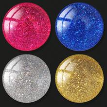 4Pcs Glitter Fridge Magnets Gift Box Set, Dreamy Ocean Starry Sky Round Refrigerator Magnets, Sparkling Shiny 4‑Color Decorative Magnets For Kitchen Home Cabinet Ornament, Holiday Present - 4 Pieces - View 7