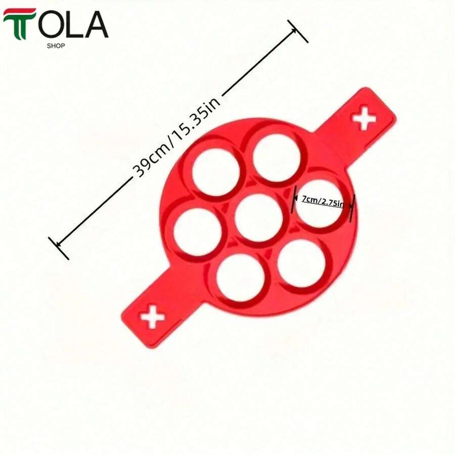 Egg & Pancake Rings - Red - View 1