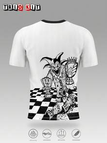 Sao Paulo Brazil Men's And Youth Jersey, Clown Pattern Design Comfortable Top, Suitable For Match, Daily Wear, Gift - White - View 4