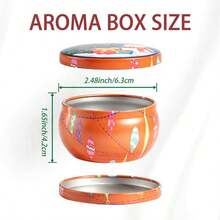10PCS Portable Candle Jars, Assorted Designs, With Lids, Christmas-Themed, Colorful, Heat-Resistant, Leak-Proof, And Versatile. - C5-10PCS Random Pattern - View 2