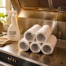 Random Cartoon Pattern Thickened & Widened Multi-Function Dish Cloth, Absorbent & Stain-Removing Slouchy Dish Cloth, Easy-To-Clean Durable Roll Dish Cloth, Kitchen Cleaning Paper Towel, Outdoor, Kitchenware, Party, Holiday Gathering Cleaning Supplies. - Multiple Styles - View 1