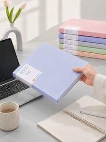 Bìa đựng tài liệu A4 40 ngăn, bìa trình bày túi trong suốt màu macaron, bìa kẹp hồ sơ PP nhẹ, phù hợp cho tài liệu trường học văn phòng, chứng chỉ, ghi chú, tác phẩm nghệ thuật, bản nhạc, bài kiểm tra, lưu trữ hồ sơ, đồ dùng quay lại trường học - Nhiều màu - Xem 5