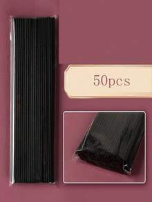 100 buah Stik Diffuser Rotan Alami - Isi Ulang Minyak Esensial Tahan Lama, Cocok untuk Spa, Pewangi, Aromaterapi (11,81 Inci x 3mm) Hitam dan Putih - Beraneka warna - View 9