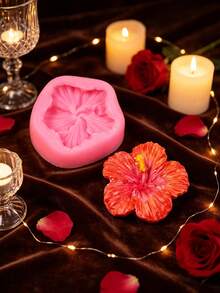 4pcs Hibiscus Flower Silicone Mold, Featuring 3D Hibiscus Flower Design, Perfect For Making Handmade Soap, Plaster, Clay, And Resin. Ideal For Occasions Like Valentine's Day, Easter, Mother's Day, And Weddings. - 4pcs Flowers - View 10