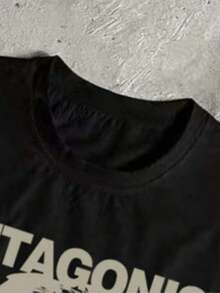 Men Plus Size Swim Rashguards - Black - View 4