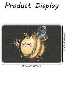 1pc Angel Bee Credit Card Sticker Privacy Protection Card Skin, Cute Holiday Gift PVC Material Anti-Fingerprint Anti-Scratch Wear-Resistant Card Cover, Suitable For Chip Cards, Bank Cards, Credit Cards, Transportation Cards, Student Campus Cards Personalized DIY - Multicolor - View 13