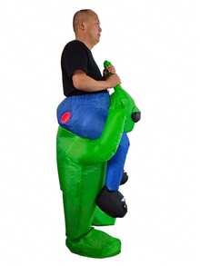 Halloween Christmas Party Alien Inflatable Costume, Unisex Inflatable Costume, Holiday Personalized Outfit Inflatable Costume, Blower Included, Battery Not Included - Size S Is Suitable for Heights 0.9m-1.2m - View 2