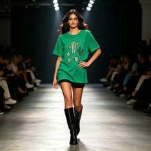 Women Senior T-Shirts & Tops - Green - View 2