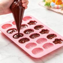 Funny Butt Silicone Mold For Candy And Chocolate, 18-Cavity Silicone Butt Mold In 6 Shapes, Non-Stick Baking Mould For Candy, Ice, Chocolate, Pudding Making, Pink - Multicolor - View 3