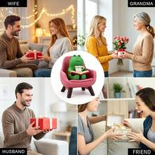 1/2 Mini Frog Figurines - Fun Frog Sculptures, Can Be Placed On Shelves Or Desktops - Frog Themed Desktop Accessories - Perfect Cute Gift For Frog Lovers - Multicolor - View 8