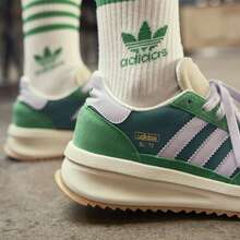 Adidas SL72 RTN Classic Retro Sports Shoes "T-Toe" IH7993 - Green - View 2
