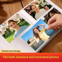 1pc Soft & Gentle Photo Album, Large Capacity, 6 Inch 200 Photos, Preserve Every Cute Moment Of Baby's Growth, Baby Growth Commemoration, Perfect Gift For Full Month And First Birthday - 1PC - View 4