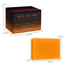 3PCS Kojic Acid Soap, Ginger Handmade Soap, Kojic Acid Glutathione Essential Oil Soap, Turmeric Soap - Ginger - View 7
