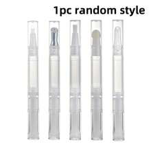 5pcs 3ml Empty Refillable Applicator Pens, Cosmetic Dispensing Containers With Brush Tips, Portable Liquid Makeup Pens For Lip Oil, Essence & Nail Care, Travel Beauty Accessories - View 8