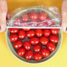 Elastic Food Wrap - Stretchable Transparent Plate Covers, Disposable And Reusable, Odorless Kitchen Food Wrap, Dust-Proof, Suitable For Home, Can Cover Bowls And Plates, Disposable Plastic Food Wrap Bags, Transparent Kitchen Plastic Bags - Multicolor - View 1