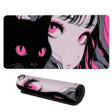 Anime Girl Extra Large Mouse Pad, Game Table Pad, Large Keyboard Pad, Washable, Rubber Anti Slip Bottom, Gift Mouse Pad, Desktop Protection Pad, Study Table Pad, Multiple Sizes Available, Computer Keyboard Pad, Laptop Pad - View 7