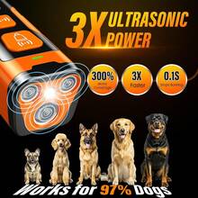 Dog Bark Guard -Professional Dog Training Tool With 3X Emitters Ultra-Long Range Dog Bark Deterrent Device, Portable Anti-Barking Tool To Stop Neighbor's Dog Bad Behavior, Indoor & Outdoor Use - Default - View 3