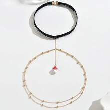 1pc Personalized Geometric Pendant Leg Chain Women's Body Chain, INS Style Fashion Accessory Chain - H0055G - View 5