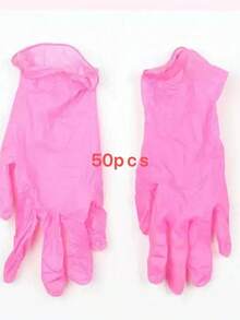 100入無粉拋棄式丁腈手套 深粉色 S/M/L/XL 號 耐用家用清潔手套 適用廚房、浴室、清潔、紋身、美容、染髮、寵物、美容院，清潔用品、居家工具、家用清潔防護產品，家用手套與拋棄式手套，藍色、白色、透明（無盒裝） - 粉紅色 - 查看 7