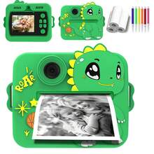 Instant Print Camera, Suitable For All Ages And Genders, Multi-Functional Portable Camera With Photo, Video, And Photo Printing Functions, Most Creative Birthday, Christmas, New Year Gift For Family, Friends, Partners - Mint Green - View 1