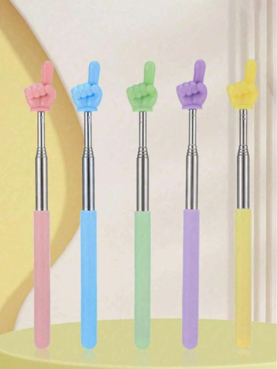 1/3/5 Random Color Movable Teacher Pointers, Movable Pointer, Used For Classroom Competition And Presentation, Portable Stand - Multicolor - View 1