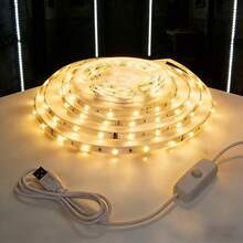 Indoor LED Light With Button Switch, USB LED Light Strip, Suitable For Living Room Background Lighting, Easy To Install And Decorate, Halloween Applicable - Multicolor - View 6