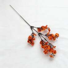 1/3/6 Pcs Artificial Flowers, Gypsophila Bouquet, Suitable For Wedding, Home Decor, Restaurant, Bedroom, Vase, Ornaments, Outdoor Garden, Flower Basket, Valentine's Day Gift Decoration, Party And Gathering, DIY Wreath, Handmade Materials - Burnt Orange - View 8