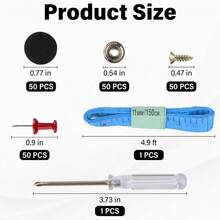 50 Set Car Roof Headliner Repair Kit, Car Ceiling Fabric Repair Kit 202 Pcs Auto Roof Snap Rivets Retainer Nterior Ceiling Cloth Fixing Repair With Installation (Black Grid) - A - View 2