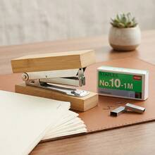 Bamboo Wood Hole Puncher Binding Machine Manual Punch For Office Financial Documents Student DIY Crafts Simple Design Durable Desk Organizer School Office Supplies - A - View 4