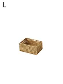 1/3pcs Handmade Woven Rattan Storage Tray Desktop Organizer, Suitable For Cosmetics, Keys, Jewelry, Stationery And Other Small Daily Items, Multi-Functional Stackable, Rustic Natural Woven Rattan Finish, Versatile Fashionable, Suitable For Home Living Room Bedroom Study Office Desktop - Camel - View 15