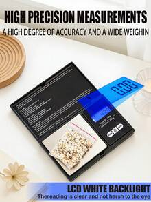 [Best Seller] 100g High Precision Multi-Function Flip Cover Scale, Jewelry Scale, Mini Stainless Steel Scale, Pocket Scale, Portable Pocket Scale, Kitchen Scale, Practical Tool, Kitchen Utensil, Battery Not Included - jewelry scales - View 5
