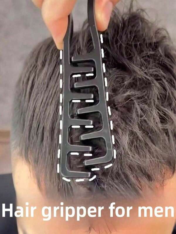 2pcs/1pc Set Fluffy Wide Tooth Comb, Fluffy Styling Comb, Men's Styling Comb, Hair Care Comb, Unisex, Made Of ABS Plastic Material, Textured Handle Design, Suitable For All Hair Types Including Coarse, Curly, Wavy And Natural Hair, Suitable For Home And Travel Use, Easy To Comb And Style, Essential Hair Care Tool, Lightweight And Portable