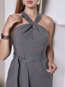 Women Jumpsuits - Gris Oscuro - Ver 4