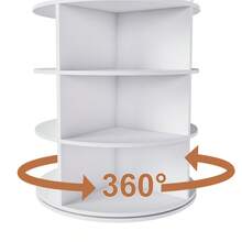 Rotating Shoe Rack Tower, Spinning Storage Rack, Standing 360° Revolving Shoe Organizer - 7 Floors, Circular Shape - View 7
