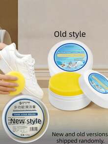 Multi-Purpose Cleaning Paste, Shoe Cleaning Paste, Multi-Purpose Cleaning Paste, White Shoe Cleaner With Sponge, White Shoe Cleaner, Shoe Stain Removal Solid Paste - Solid State - View 13