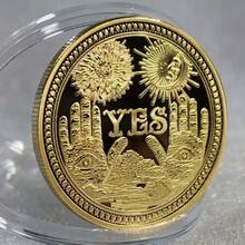 1pc Yes Or No Decision Coin, Lucky Coin Toy, Commemorative Coin For Choice - Multicolor - View 5