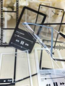 1 Pack 20pcs Black & White Music Film PET Stickers For Scrapbooking, Journaling, Collage - DT1742 - View 5