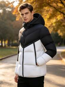 Men Down Coats - White - View 2