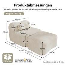 Beige 1 Seat Sofa - Modular Living Room Set - 米色 1 人座 - 查看 7